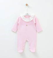 12709-P Girls Pink Babygrow (Pack 4)